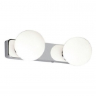 Настінний світильник для ванної кімнати Nowodvorski Brazos 6950 хром/біле скло