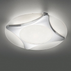 Стельовий LED-світильник з дистанційним керуванням Trio Ninja 679710506 хром/білий