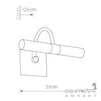 Настінний світильник для ванної кімнати Nowodvorski Baltic 4386 хром