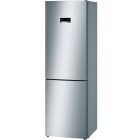 Отдельностоящий двухкамерный холодильник с нижней морозильной камерой Bosch KGN36XL306 серебристый