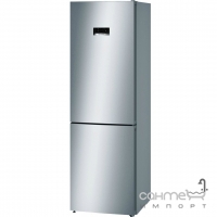 Отдельностоящий двухкамерный холодильник с нижней морозильной камерой Bosch KGN36XL306 серебристый