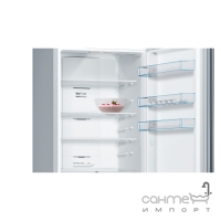 Окремий двокамерний холодильник із нижньою морозильною камерою Bosch KGN39XI326 сріблястий