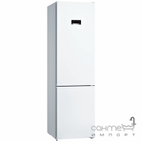 Отдельностоящий двухкамерный холодильник с нижней морозильной камерой Bosch KGN39XW326 белый