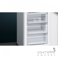 Окремий двокамерний холодильник із нижньою морозильною камерою Siemens KG39NXI326 нержавіюча сталь