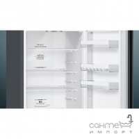 Отдельностоящий двухкамерный холодильник с нижней морозильной камерой Siemens KG39NXX316 черный