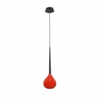 Подвесной светильник Azzardo Aga-1 AZ1063 черный/красное стекло