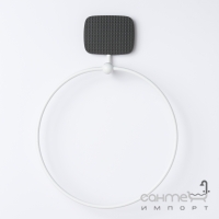 Вешалка для полотенец круглая Geelli GDO-ASB C01 31x22 см черный/белый
