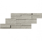 Керамогранітний декор мозаїка-цеглини 3D 28x55 Atlas Concorde Klif Brick 3D Silver Сірий