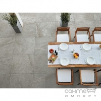 Керамогранит утолщенный для улицы 60x60 Atlas Concorde Klif Lastra Silver Серый