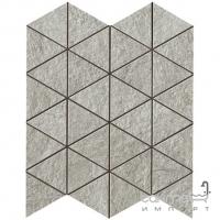Керамограніт мозаїка-трикутники 28,5x33 Atlas Concorde Klif Triangles Silver Сірий