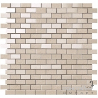 Мозаїка - цегла 30,4x30,4 Atlas Concorde Kone Mosaico Brick Beige Бежева