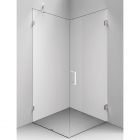 Кутова квадратна душова кабіна Balteco Concept1 90x90х200 хром/прозоре скло