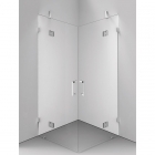 Кутова квадратна душова кабіна Balteco Concept3 90x90х200 хром/прозоре скло