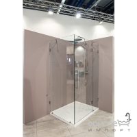 Кутова квадратна душова кабіна Balteco Concept2 90x90х200 хром/прозоре скло