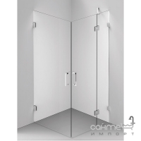 Кутова квадратна душова кабіна Balteco Concept5 90x90х200 хром/прозоре скло