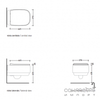 Сидіння з кришкою для унітазу Flaminia Flag FGCW03 Soft Close графіт