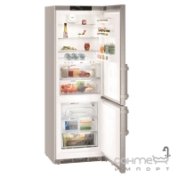 Двухкамерный холодильник с нижней морозилкой Liebherr CBNef 5735 (A+++) нержавеющая сталь