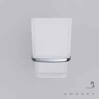 Склянка для ванної кімнати з настінним тримачем AM.PM Inspire 2.0 A50A34300 хром/матове скло