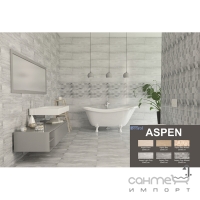 Плитка настенная Cerrol Aspen Grey Mosaik 25x60