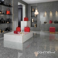 Керамогранит полированный 75x75 Atlas Concorde Marvel Gems Terrazzo Lappato Pearl Светло-Серый