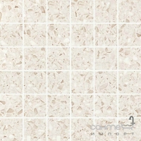 Мозаика керамогранитная 30x30 Atlas Concorde Marvel Gems Terrazzo Mosaico Lappato Cream Светло-Бежевая