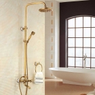 Смеситель для ванны с душевой стойкой Art Design Deco 00-6132 DBR бронза