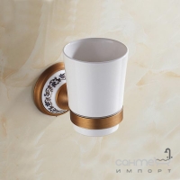 Склянка підвісна Art Design Deco DB034-01 бронза/біла кераміка