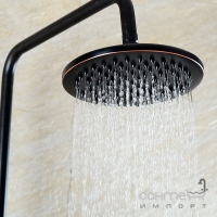 Змішувач для ванни із душовою стійкою Art Design 800400BL матовий чорний