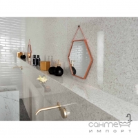 Ступень фронтальная полированная 33x150 Atlas Concorde Marvel Gems Terrazzo Scalino Lappato White Белая