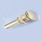 Донный клапан с переливом для раковины Art Design 0001 DGL золото