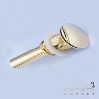 Донный клапан для раковины Art Design 0002 DGL золото