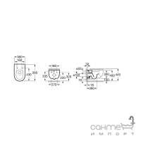 Унитаз подвесной Roca Meridian Rimless A34H240000 + Инсталляция Geberit Duofix 458.161.21.1