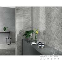 Декоративная мозаика-ёлочка 30x30,5 Atlas Concorde Marvel Stone Herringbone Wall Cream Prestige Светло-Бежевая