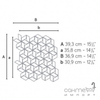 Декоративная мозаика 30,5x30,5 Atlas Concorde Marvel Stone Twist Bardiglio Grey Серая