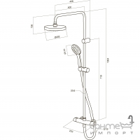 Душова система AM.PM Sense ShowerSpot F0775000