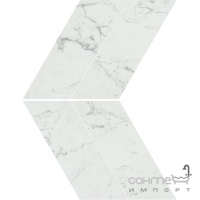 Керамогранитный декор-шеврон 22,5x22,9 Atlas Concorde Marvel Stone Chevron Lappato Carrara Pure Белый