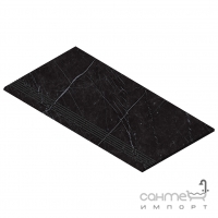 Ступень с насечками 30x60 Atlas Concorde Marvel Stone Gradino Nero Marquina Черная