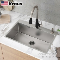 Кухонна мийка із нержавіючої сталі Kraus CKHT100-2718 матова