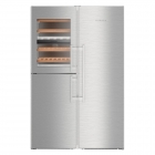Комбинированный холодильник Side-by-Side Liebherr PremiumPlus SBSes 8496 нержавеющая сталь