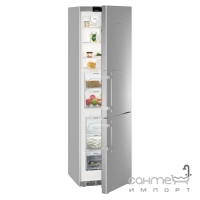 Двокамерний холодильник із зоною свіжості BioFresh та системою NoFrost Liebherr CBNef 4835 сріблястий