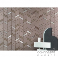 Мозаика-шеврон настенная 30,5x30,5 Atlas Concorde Mek Mosaico Chevron Wall Light Белая