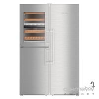 Комбінований холодильник Side-by-Side Liebherr PremiumPlus SBSes 8496 нержавіюча сталь