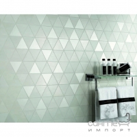 Мозаика из треугольников настенная 30,5x30,5 Atlas Concorde Mek Mosaico Diamond Wall Light Белая