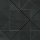 Декоративная мозаика треугольная 36x36 Atlas Concorde Mek Mosaico Prisma Dark Черная