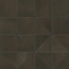 Декоративная мозаика треугольная 36x36 Atlas Concorde Mek Mosaico Prisma Bronze Темно-Коричневая