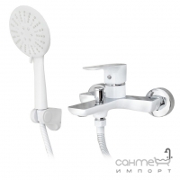 Змішувач для ванни з душовим гарнітуром Rea Sky REA-B0171 білий/хром