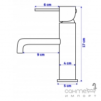 Смеситель для раковины Rea Lungo REA-B4101 хром