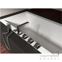 Смеситель для ванны врезной на 5 отверстий с каскадным изливом Rea Arte 91458 REA-B0108 хром