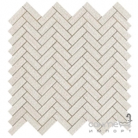 Керамічна мозаїка - ялинка 32,4x32,4 Atlas Concorde Room Herringbone Wall White Біла