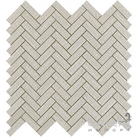 Керамическая мозаика - ёлочка 32,4x32,4 Atlas Concorde Room Herringbone Wall Pearl Серая